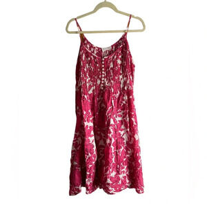 NICOLE FARHI FLORAL LINEN SUNDRESS